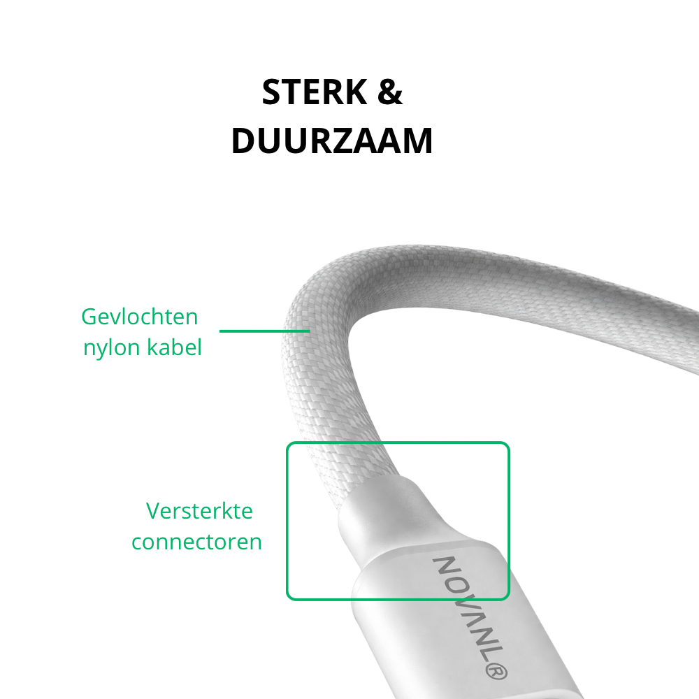 NOVANL USB-C naar USB-C kabel 60W - Afbeelding 2