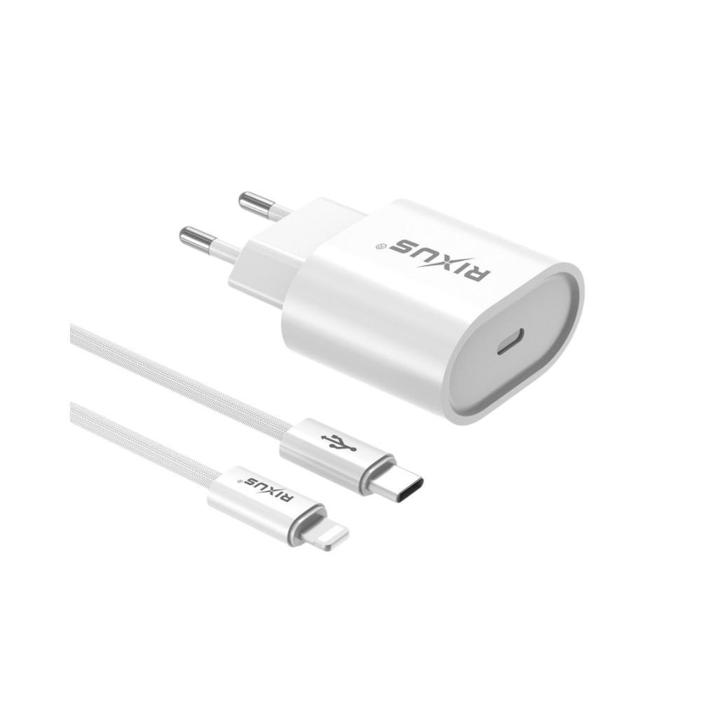 Rixus Fast Charger USB-C naar Lightning Kabel 20W