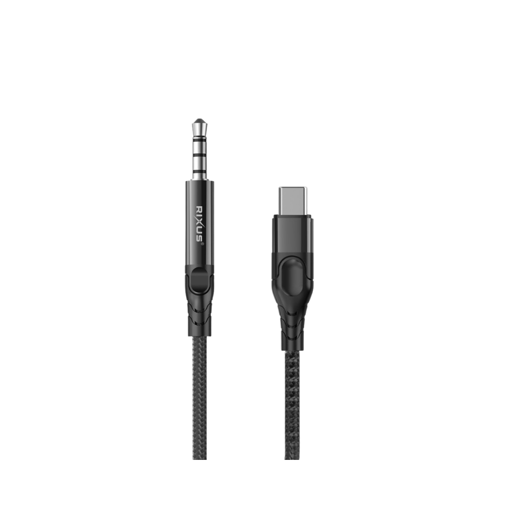 Rixus AUX naar USB-C kabel 1.2m